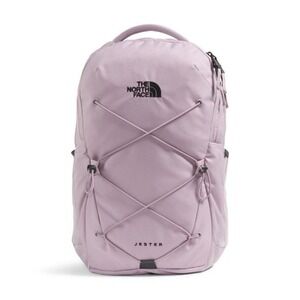 The Northface Jester Backpack Purple Lavendar Zip Laptop School Camping Hiking